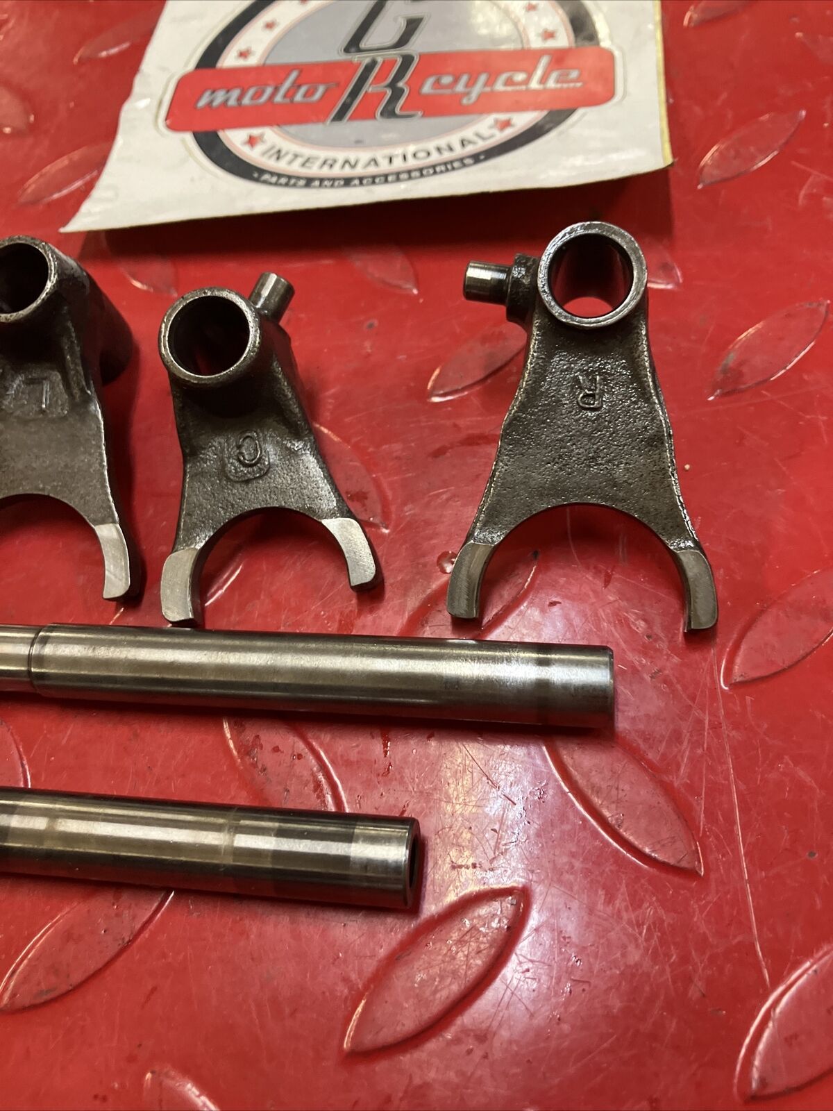 Honda CR80R 1990 transmission gearshift gear shift forks 4