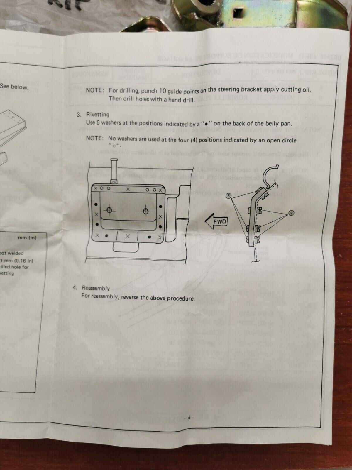 NOS Yamaha BR250F STEERING MODIF. KIT 90891-50026-00 SUB. 90891-50025-00 Y88