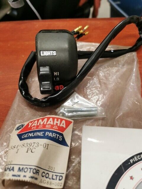 NOS Yamaha HANDLE SWITCH 584-83963-00-00 & 584-83973-01-00 SUB 1H7-83973-10 Y115