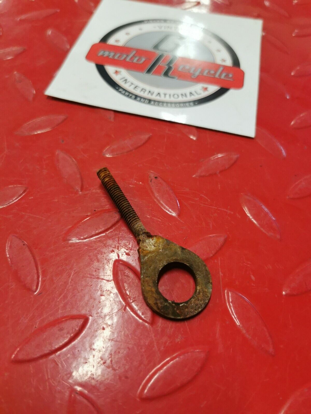 Honda ST90 1973 rear wheel drive chain swingarm adjuster bolt 1974 1975