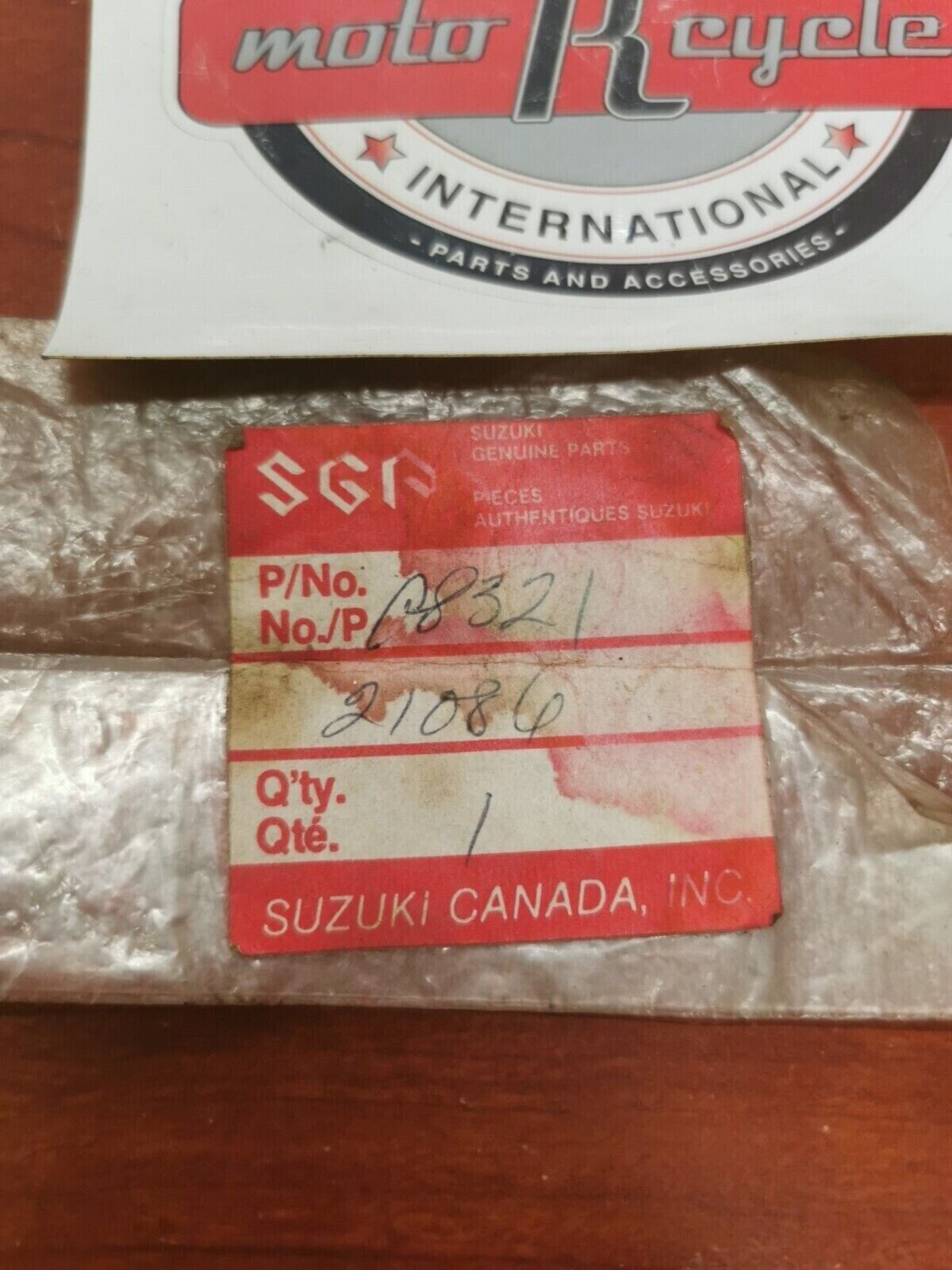 NOS Suzuki RM125 RM400 LT230 LT185 LOCK WASHER 08321-21086 SUB. 08321-0108A S20