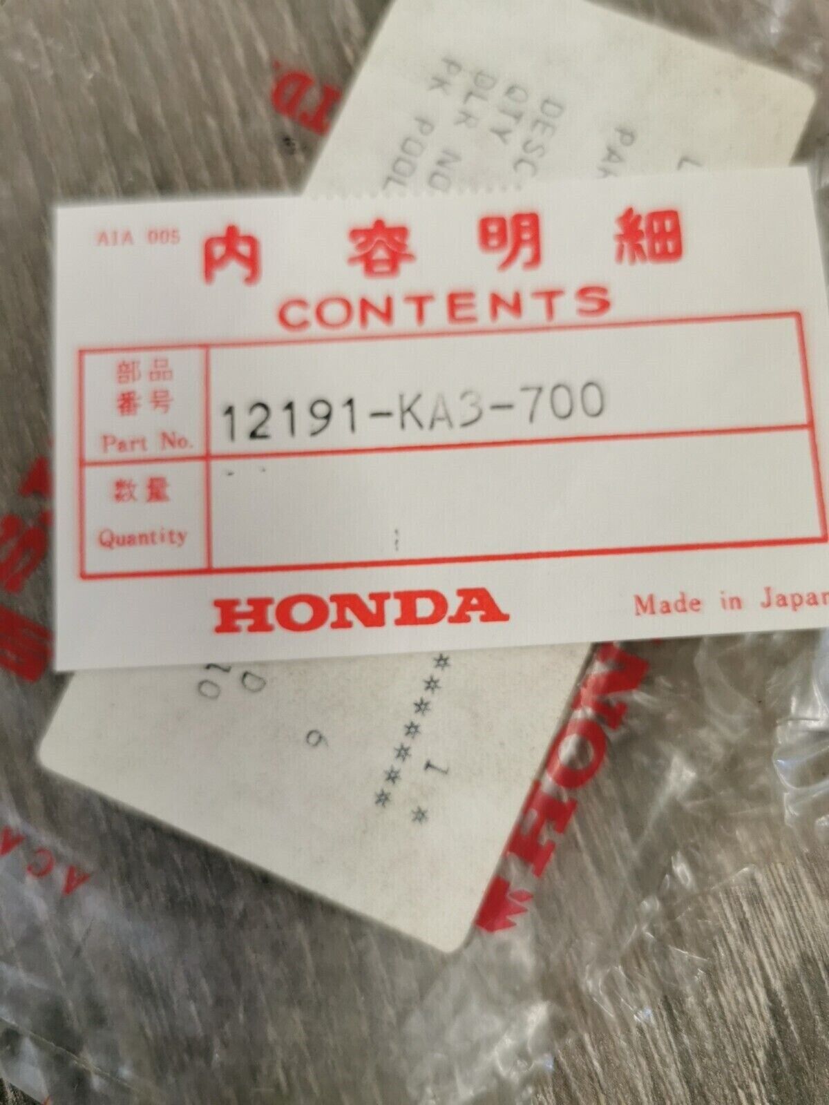 NOS HONDA CR125R 1982 Cylinder Gasket 12191-KA3-700 H49