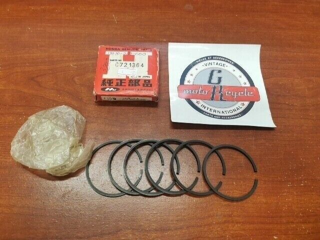 NOS Honda C72 CA72 PISTON RING SET STD C721364 SUB. 13010-259-000 H78