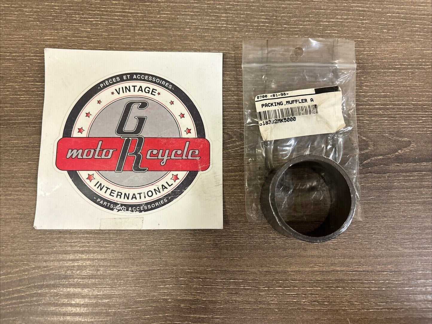 NOS Honda CB400F CB450 GL1000 MUFFLER GASKET 18392-MK5-000 H120