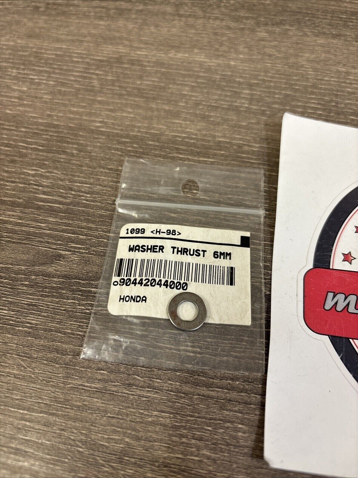 NOS Honda THRUST WASHER 6MM 90442-044-000 H124
