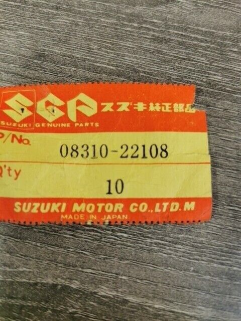 NOS SUZUKI A100 1975 CL50 CP50 CP80 1985 NUT 08310-22108  S39