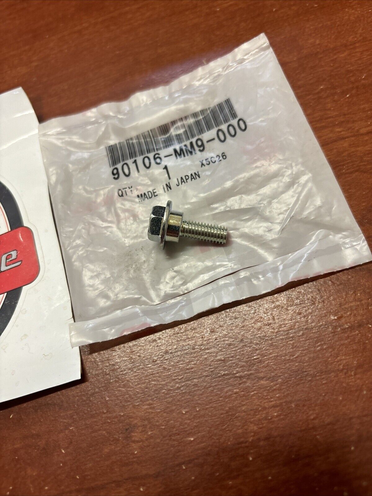 NOS Honda CBR900RR CHF50 GL1800 FRONT FENDER FIXING BOLT 90106-MM9-000 H135