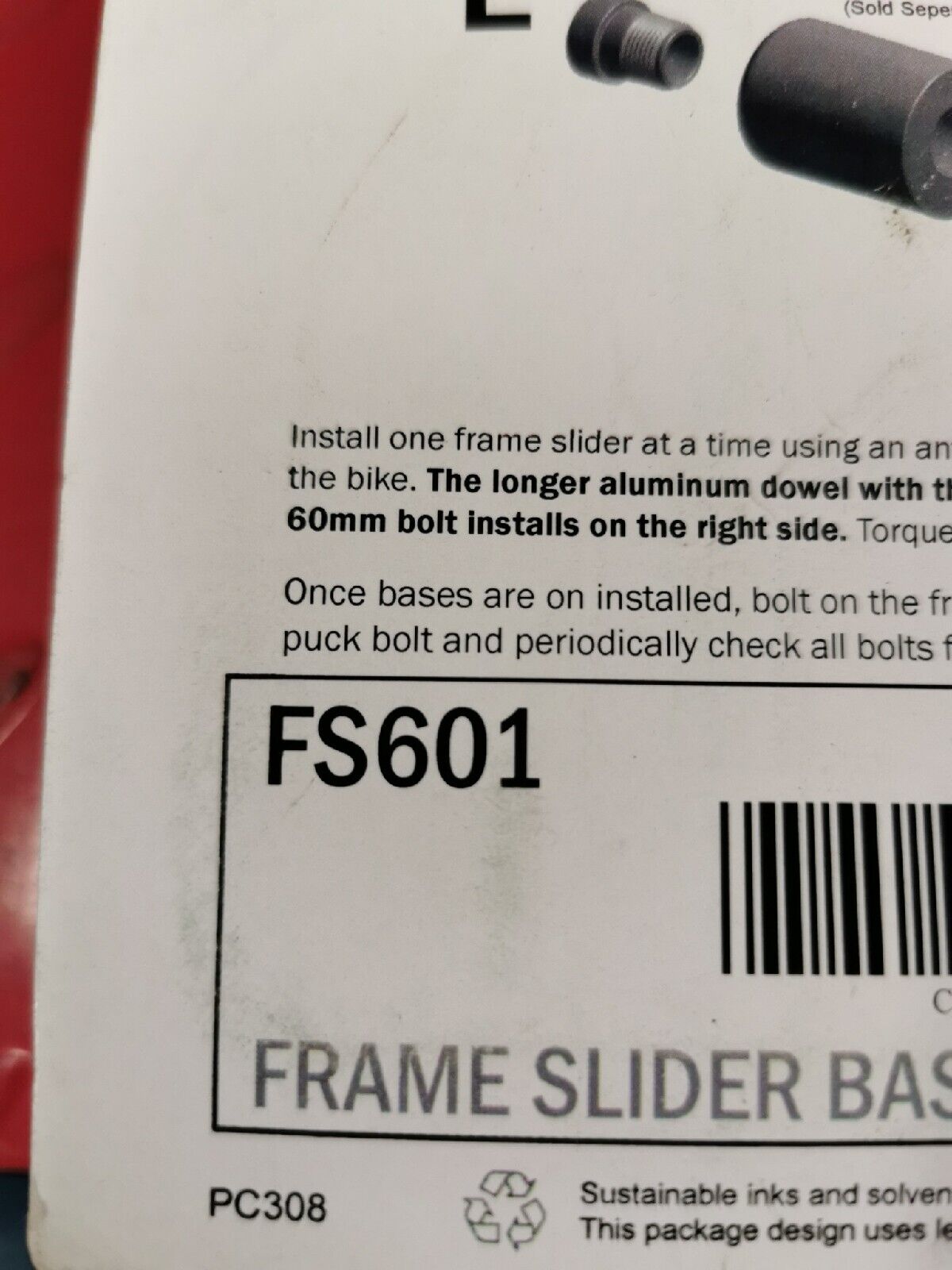 NOS VORTEX YAMAHA R6 1999 - 2002  FRAME SLIDER BASE KIT  FS601 J17