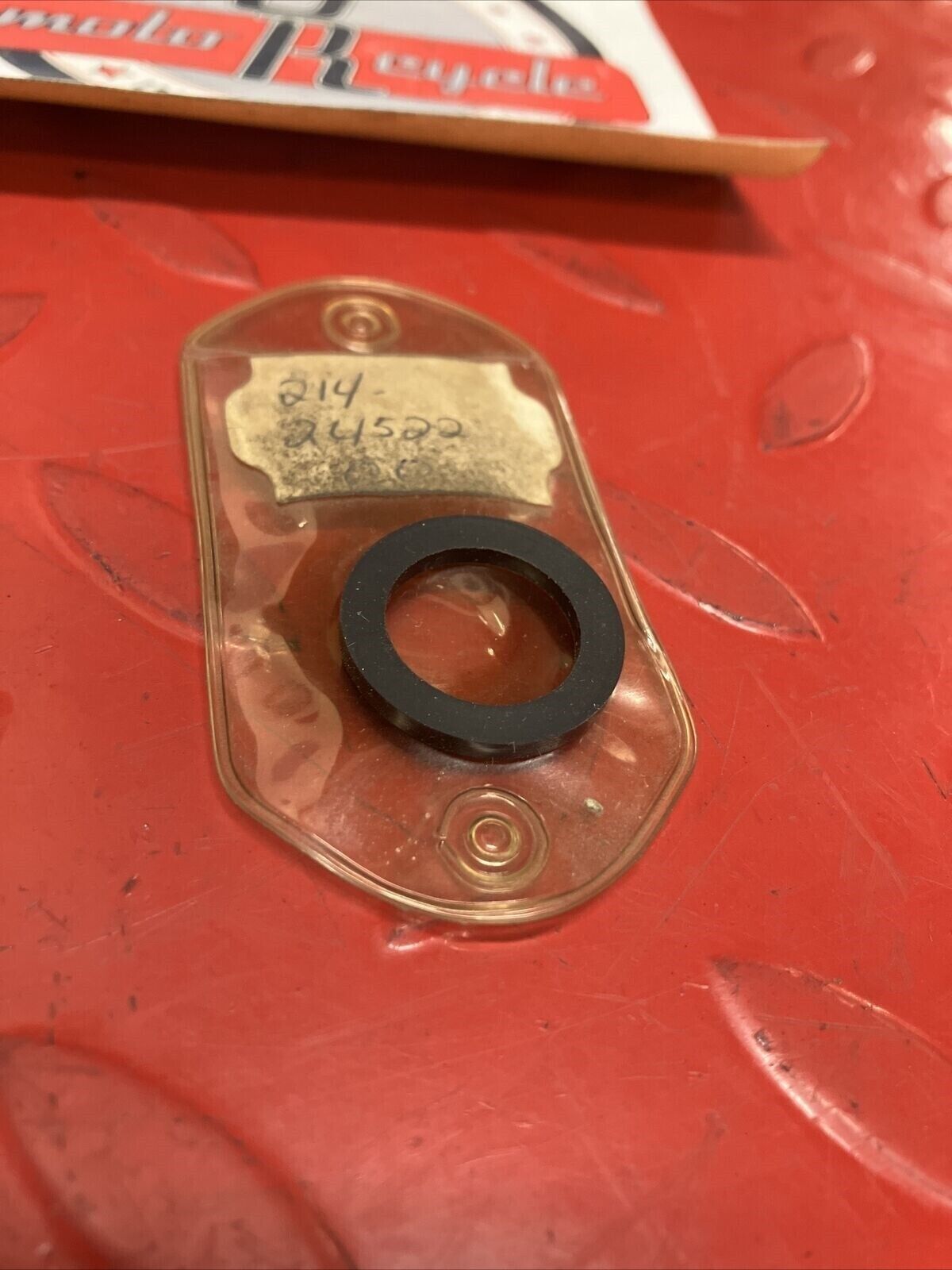 NOS YAMAHA FUEL VALVE PETCOCK FILTER GASKET 214-24522-00-00  Y64