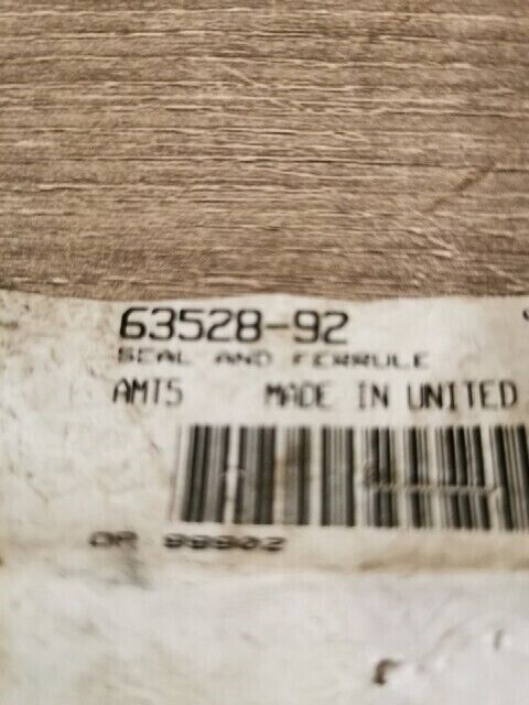 NOS HARLEY DAVIDSON FLHR Road King Oil Filter Line Seal Ferrule 63528-92 A5