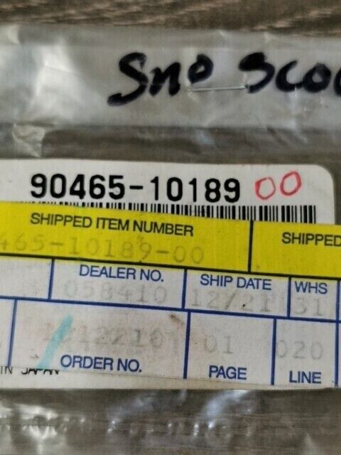 NOS YAMAHA PZ480S BR250S PZ500DXF CS340ED PZ500C CLAMP 90465-10189-00 Y108