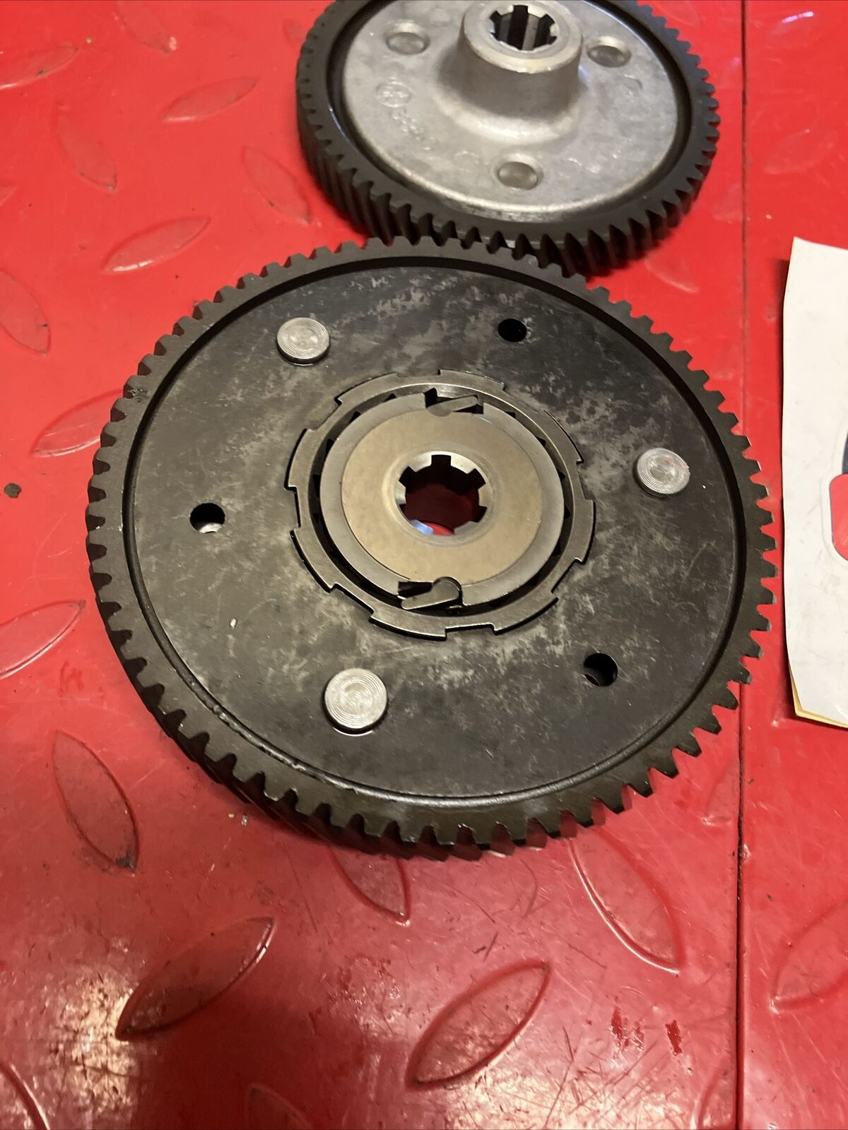 Yamaha LB50 1975 1F1 Chappy 50 clutch assembly carrier primary gear drive driven
