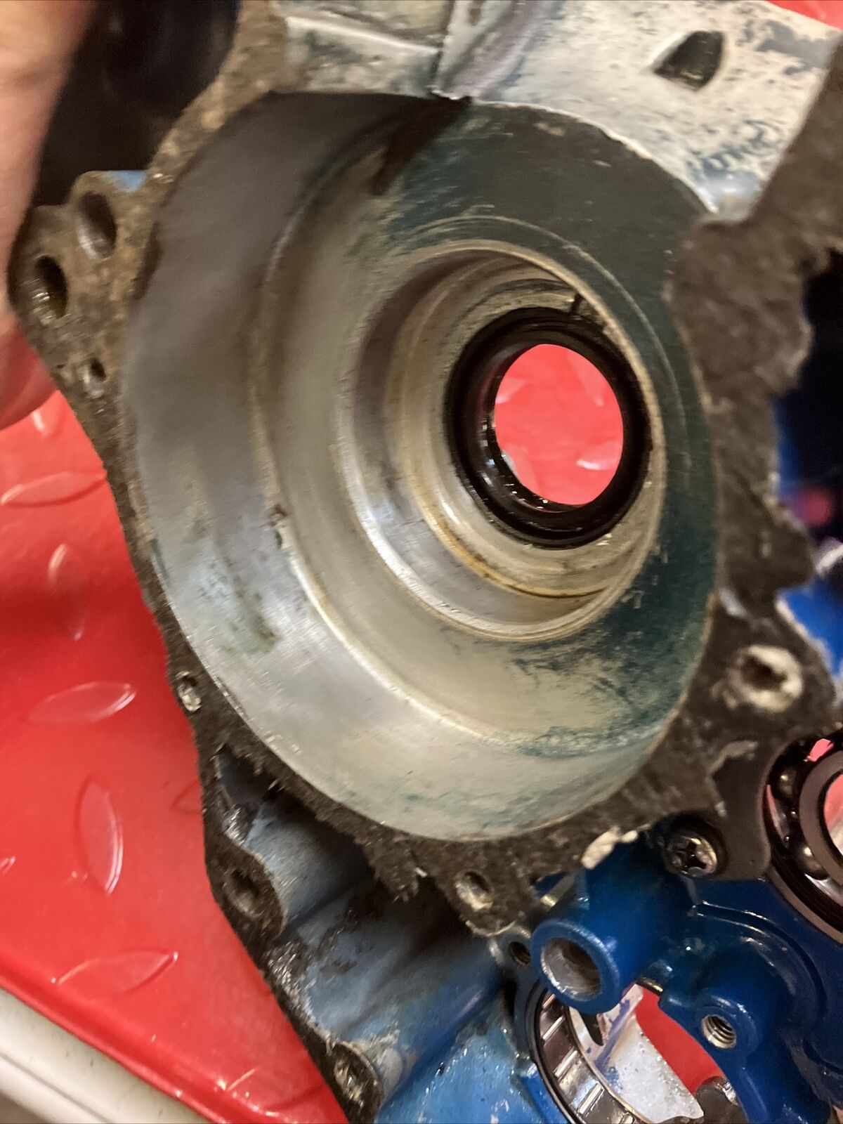 Suzuki RM125 1987 right crankcase 1988