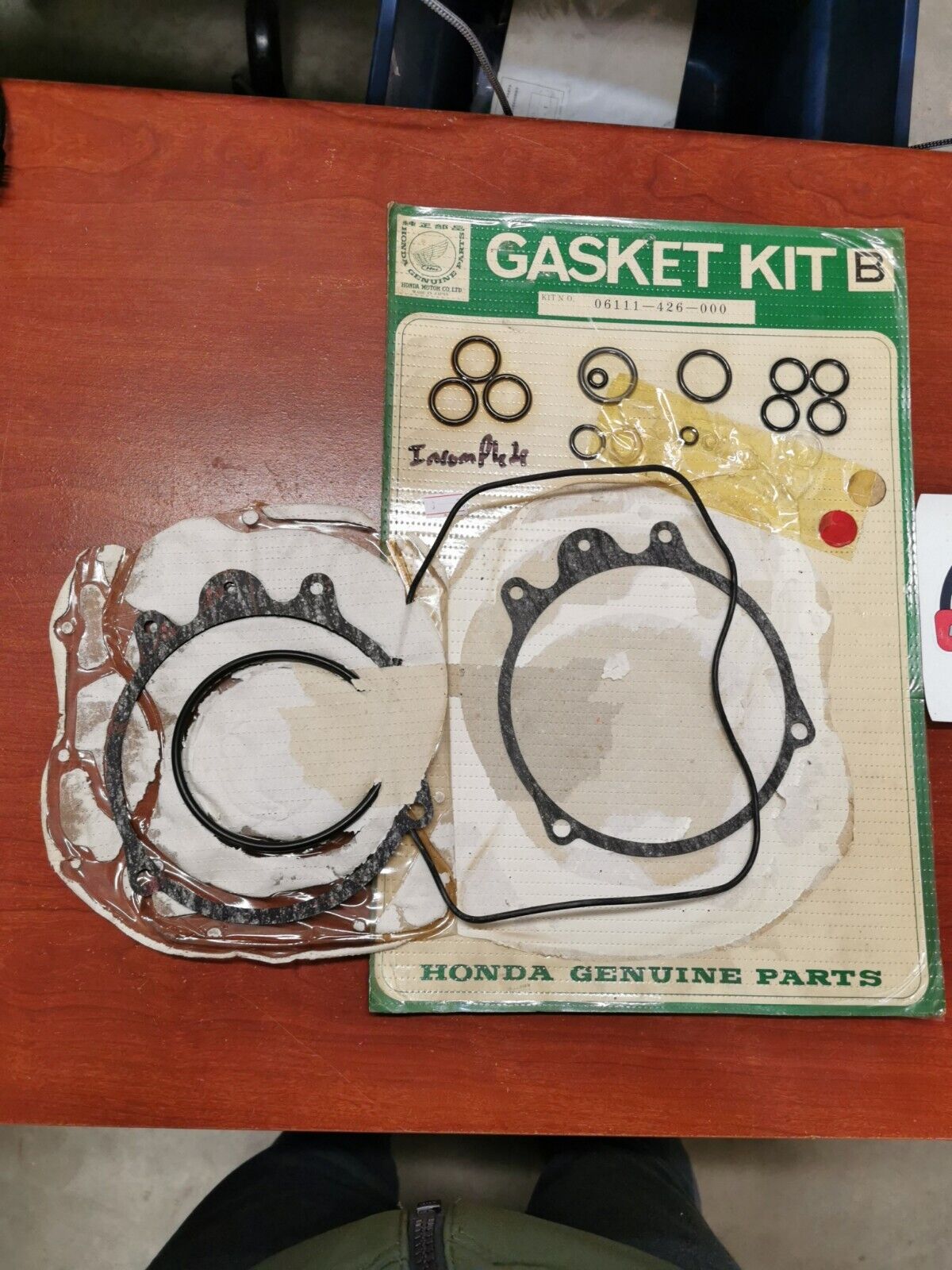 NOS Honda 1980 - 1981 CB650/C GASKET KIT B INCOMPLETE 06111-426-000 H66