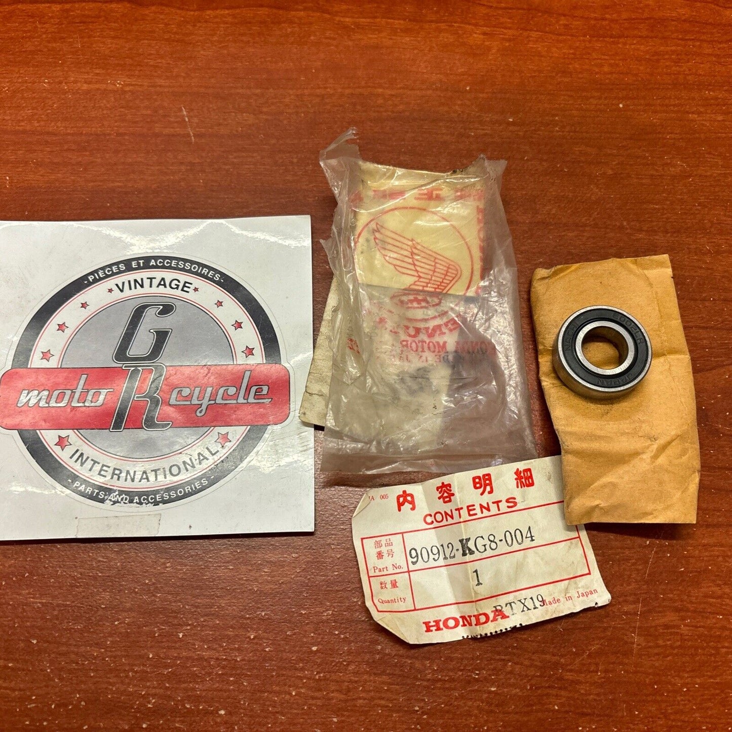 NOS Honda CH125 SH50 SH75 BEARING RADIAL BALL 90912-KG8-004 H166