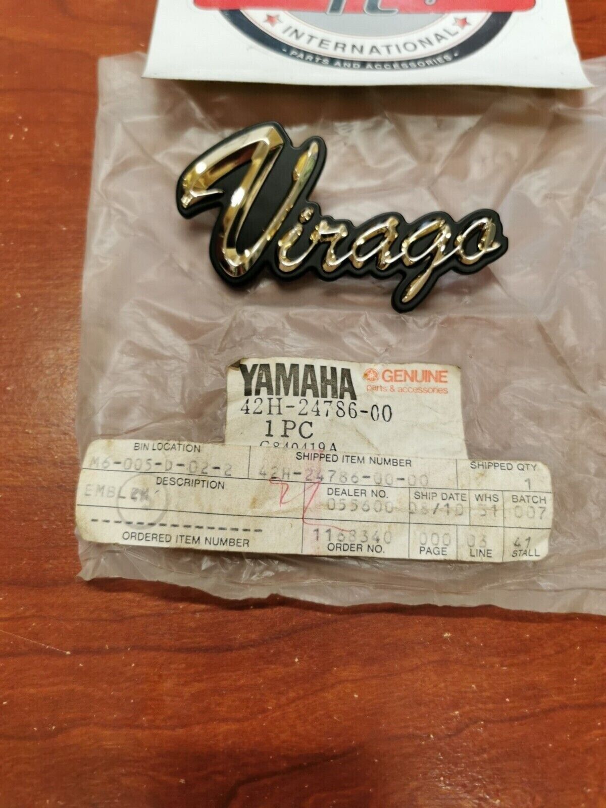 NOS Yamaha XV700 XV1100 XV1000 EMBLEM 42H-24786-00-00 Y92
