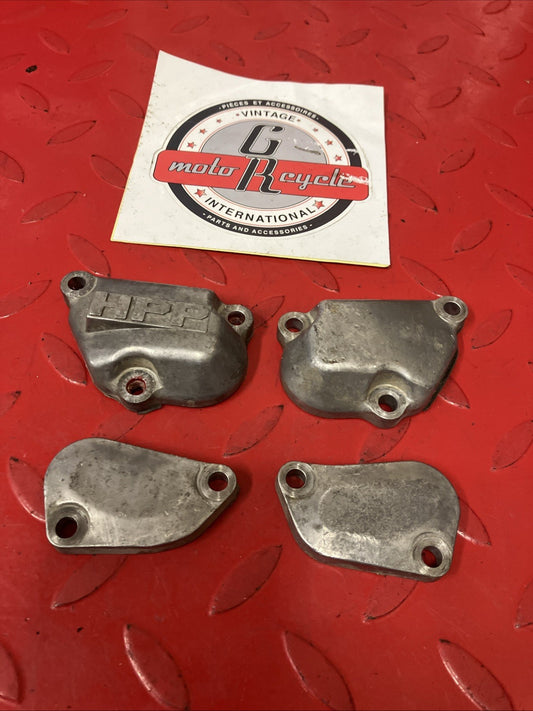 Honda CR250R 1991 Cylinder exhaust power valve covers upper side 1988 1989 1990