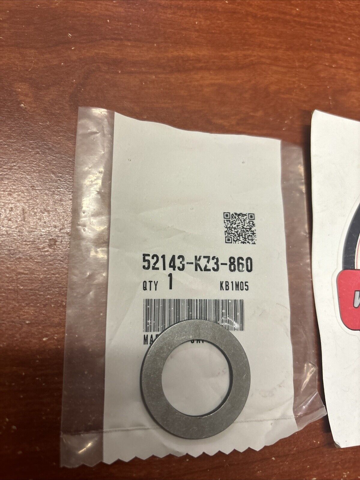 NOS Honda CB400SS CR125R CR250R CRF250R SWINGARM SIDE WASHER 52143-KZ3-860 H143
