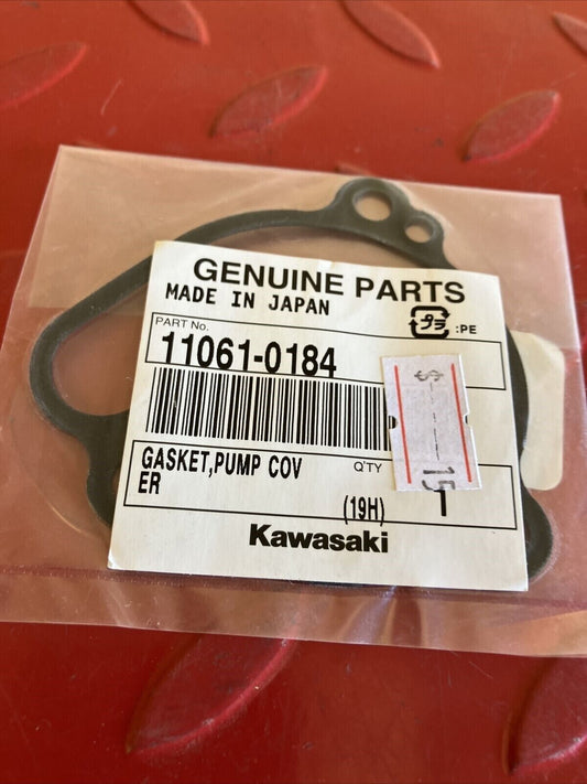 NEW NOS Kawasaki KX85 KX100 WATERPUMP COVER GASKET 11061-0184 SUB 11009-1972 K10