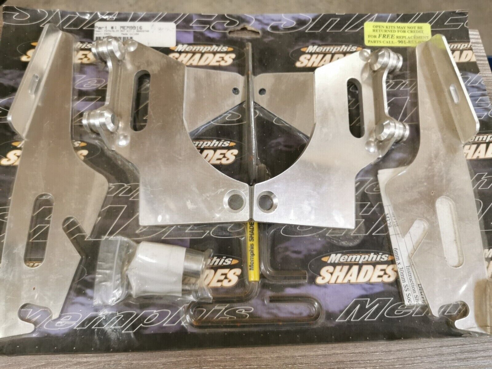 NOS MEMPHIS SHADE YAMAHA XV1600 FAT SLIM WINDSHIELD MOUNT KIT  MEM9916 J24