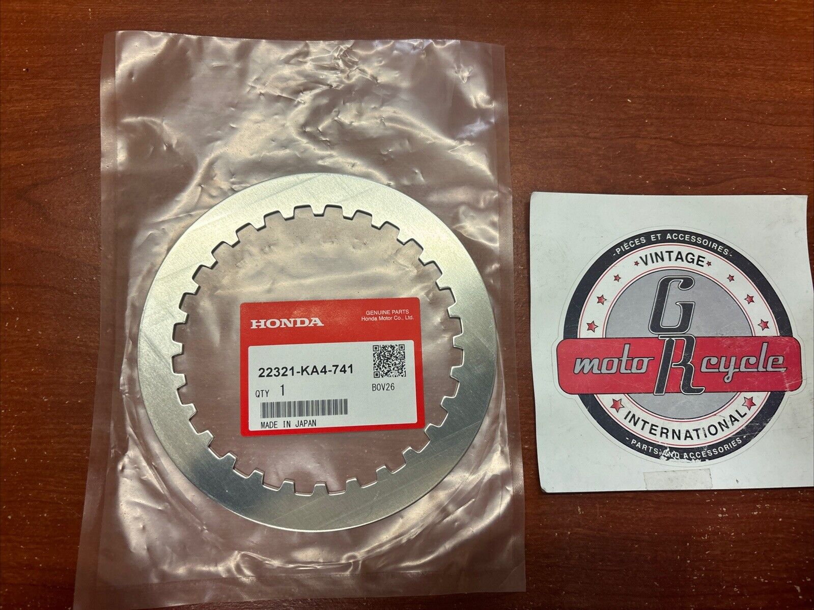 NOS Honda 1984 - 2007 CR250R 84 - 2001 CR500R CLUTCH PLATE B 22321-KA4-741 H142