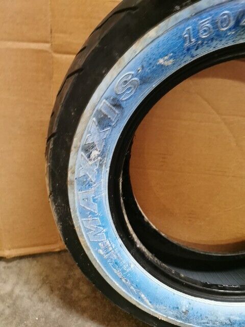 NOS MAXXIS CLASSIC 150/90-15 M/C 74H  MOTORCYCLE TIRE REAR WHITE WALL