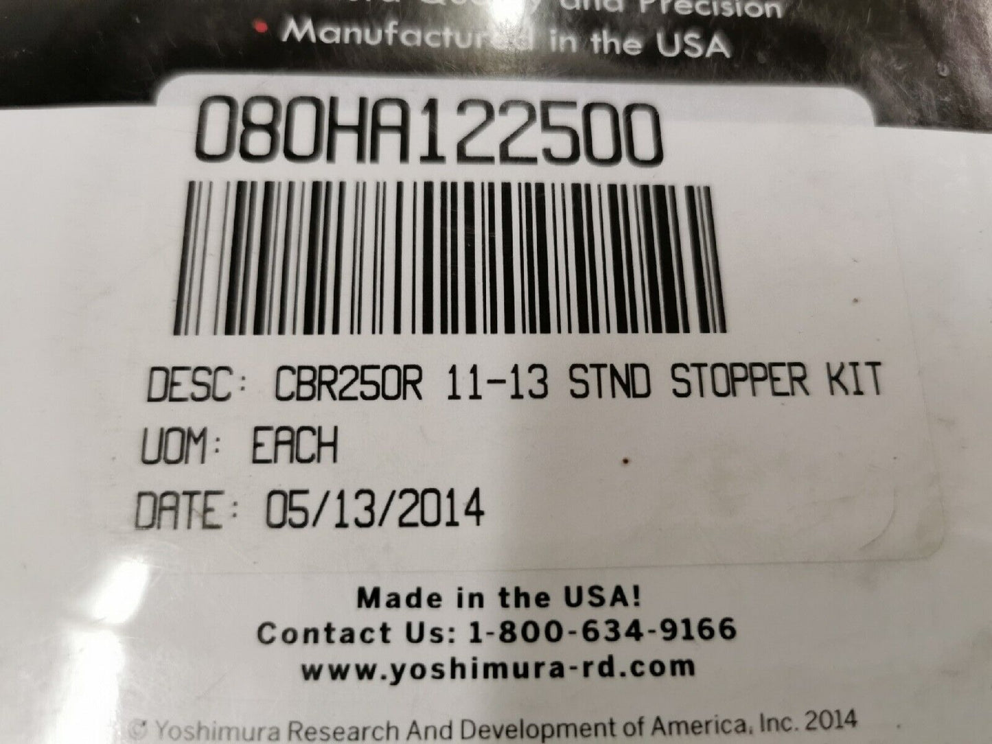 NOS Yoshimura  CBR250  2011 - 2013  Stand Stopper Kit Works 080HA122500  J12