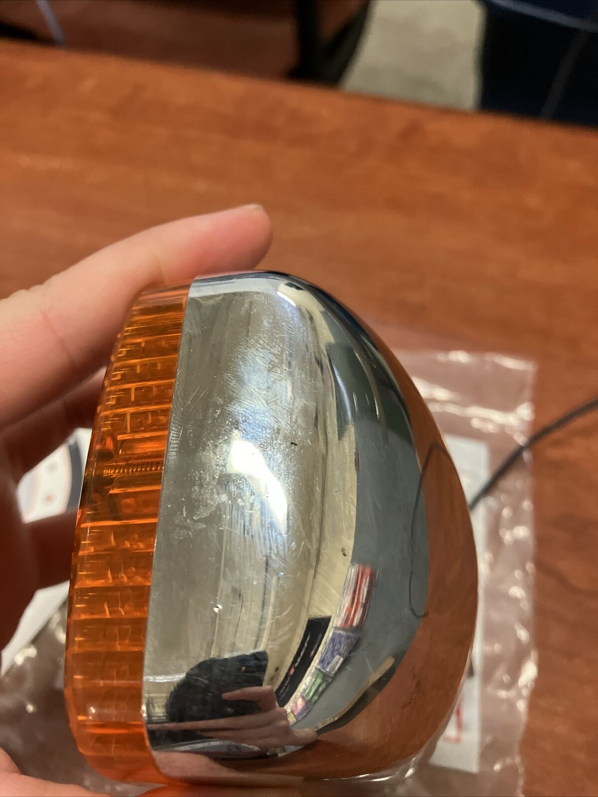 NOS Yamaha XS1100 REAR FLASHER LIGHT CHROME 2H7-83330-70-93 SUB 2H7-83330-7 Y165