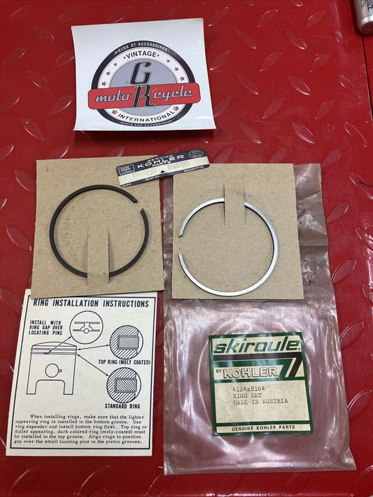 Nos Skiroule Kohler Piston ring 4124x8104 4124-8104 37-108-01 S1