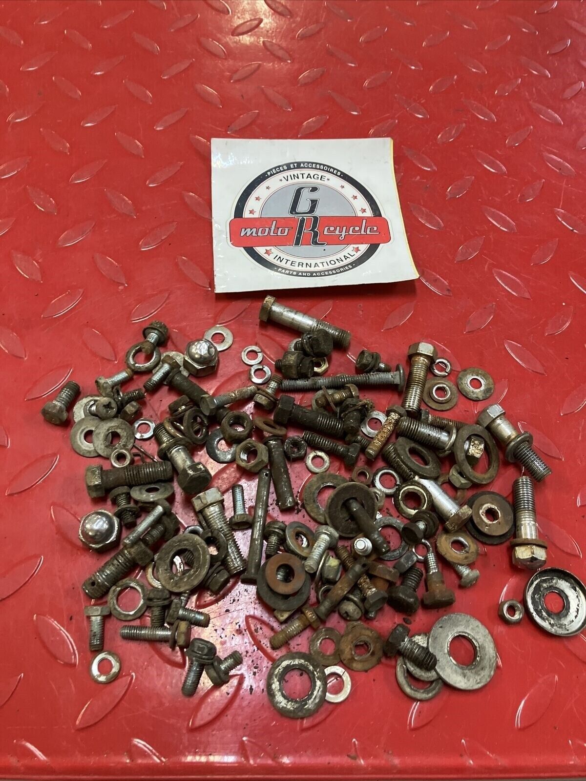 Kawasaki G5 1972 frame misc hardware bolt nut collar spacer