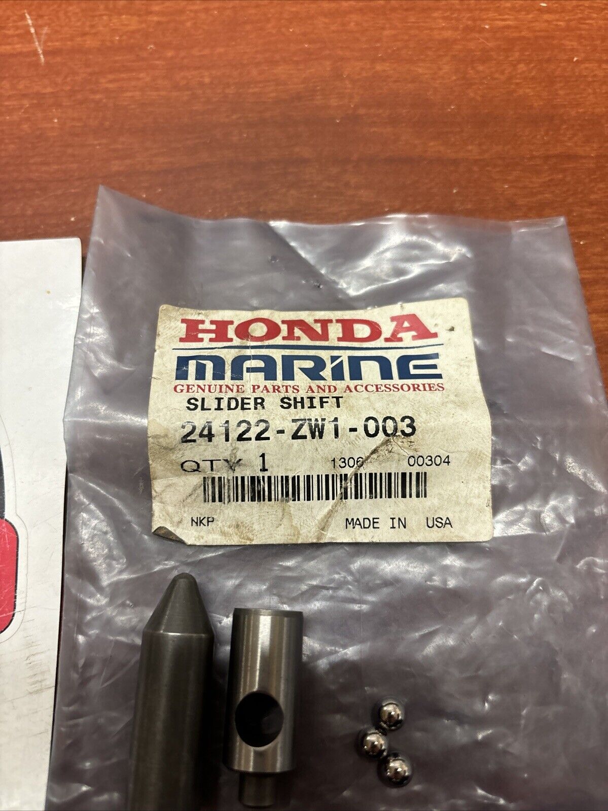 NOS Honda 1997 BF75 BF90 SHIFT SLIDER 24122-ZW1-003 H185