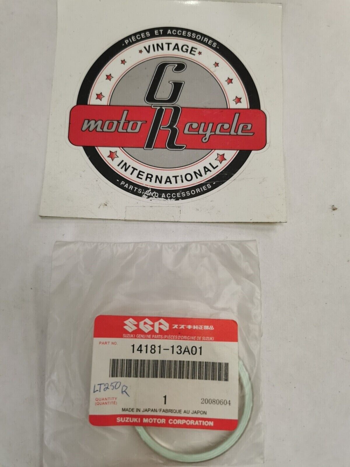 NOS SUZUKI LT250R 1985 - 1992 EXHAUST GASKET  14181-13A01 S27