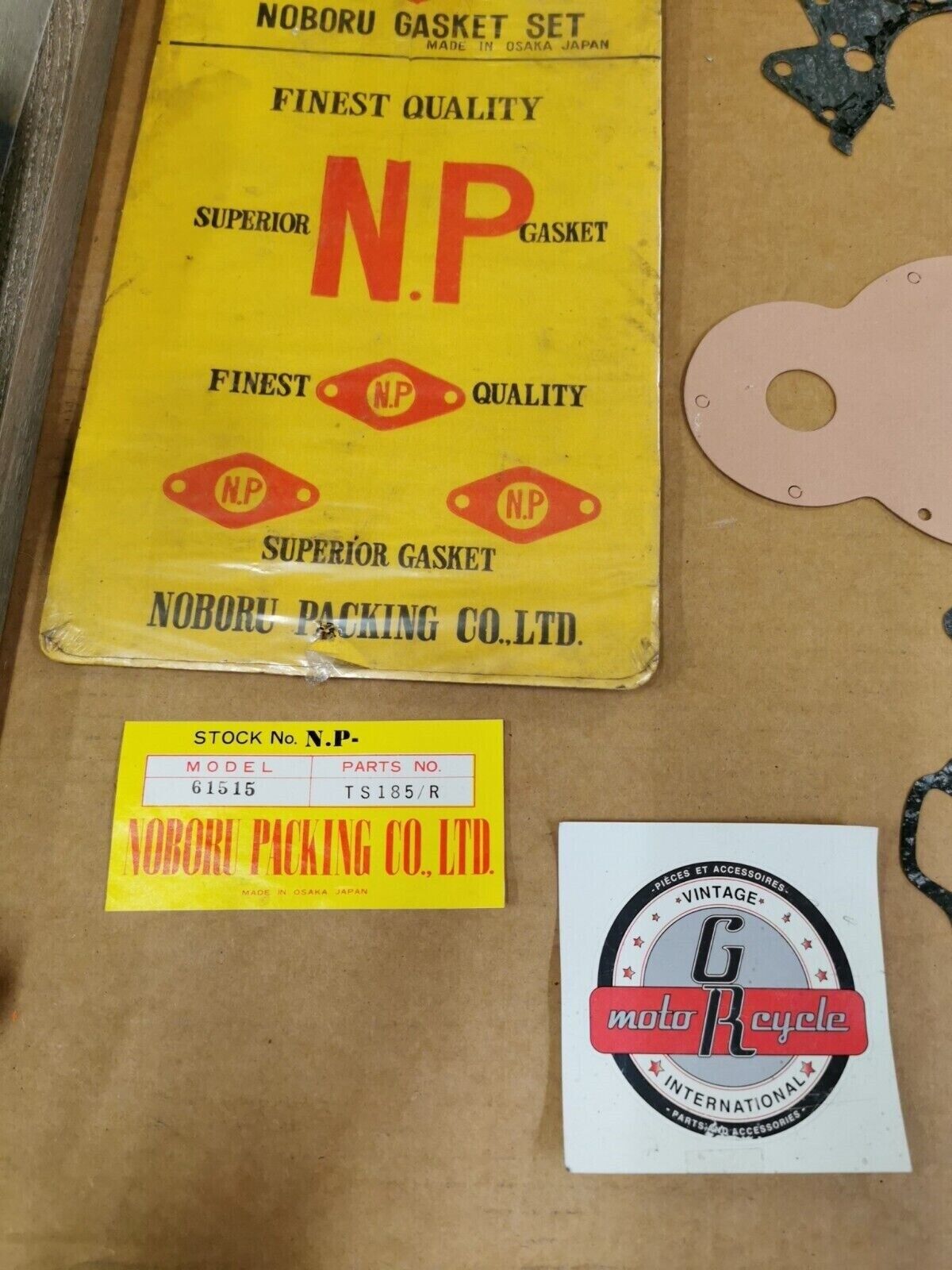 NOS NOBORU SUZUKI TS185R GASKET KIT INCOMPLETE SET 61515 J49