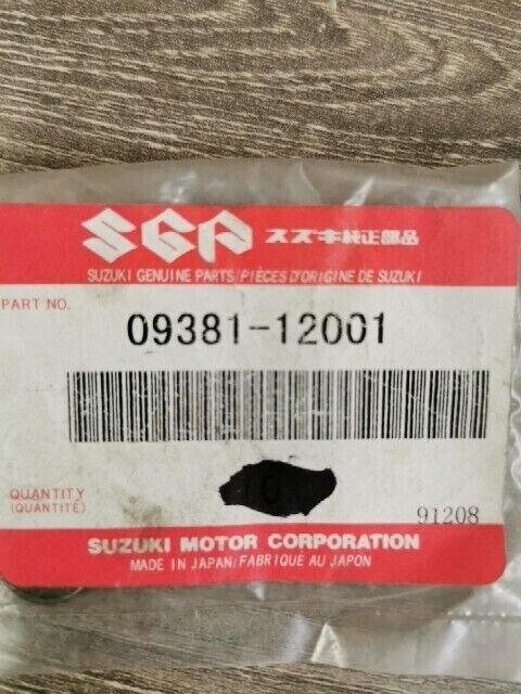 NOS SUZUKI AH100 ALT50 AY50W CP80CH DS80 FA50 FR80 RING SNAP 09381-12001 S58