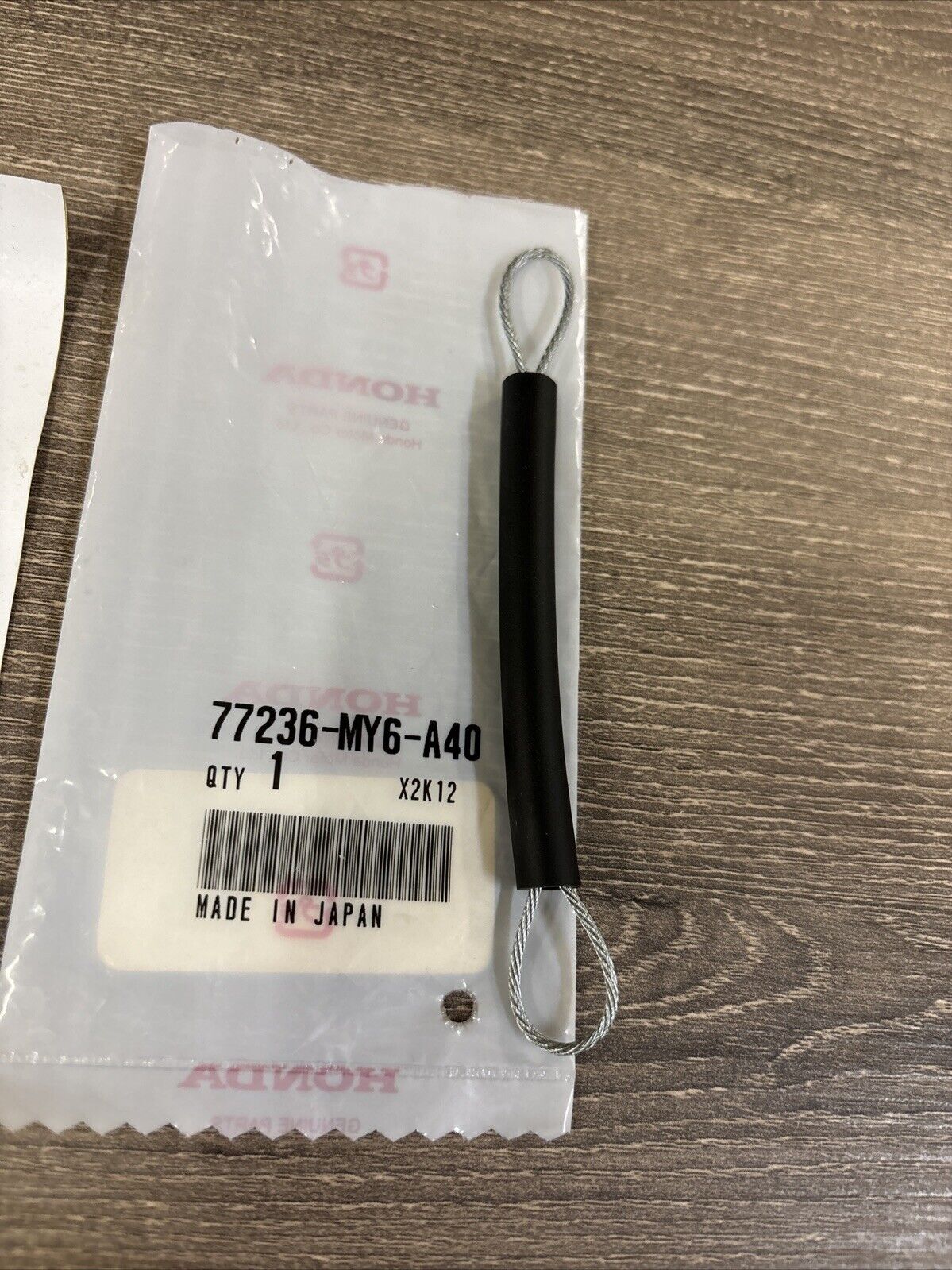 NEW NOS Honda 2004 2005 2006 XR650L TAIL BAG LOCK WIRE 77236-MY6-A40 H159