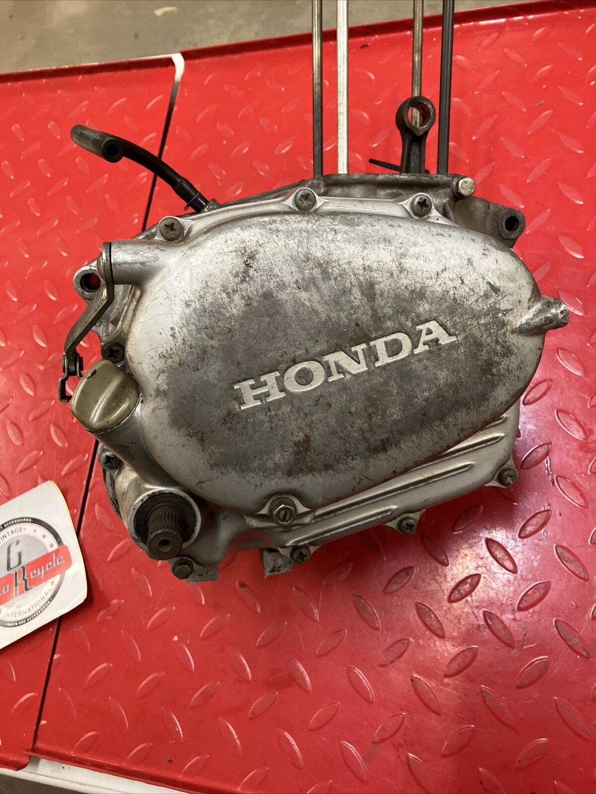Honda XL100 1975 engine motor bottom end crankcase crankshaft transmission