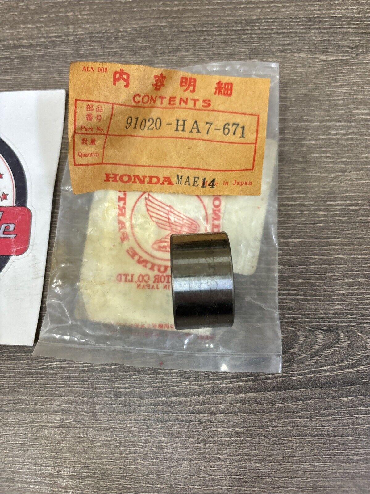 NOS Honda TRX350 TRX350D NEEDLE BEARING 22X34X20 91020-HA7-671 SUB H131