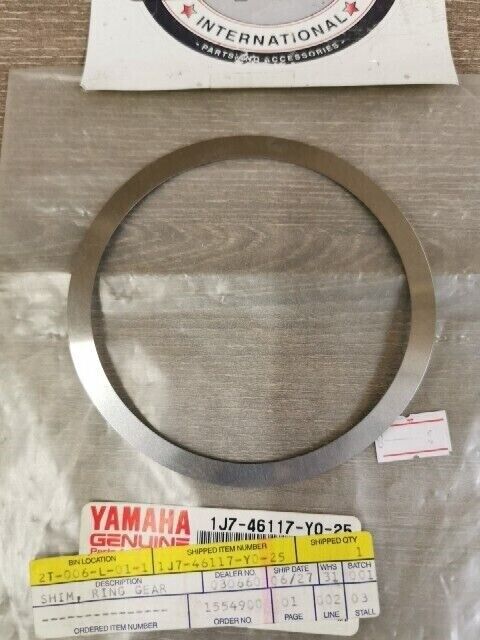 NOS YAMAHA V STAR XVS11ATVC VMX1200M RING GEAR SHIM 1J7-46117-Y0-25 Y106