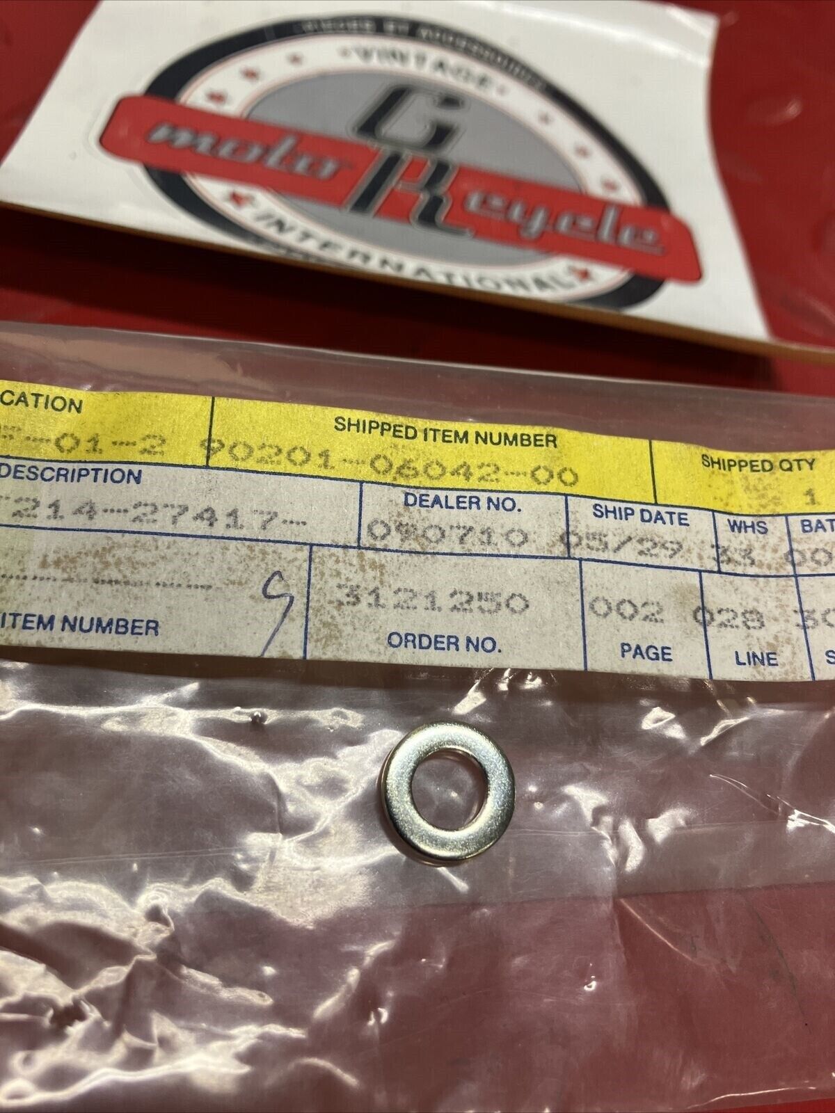 NOS YAMAHA WASHER PLATE 90201-06042-00 Y63