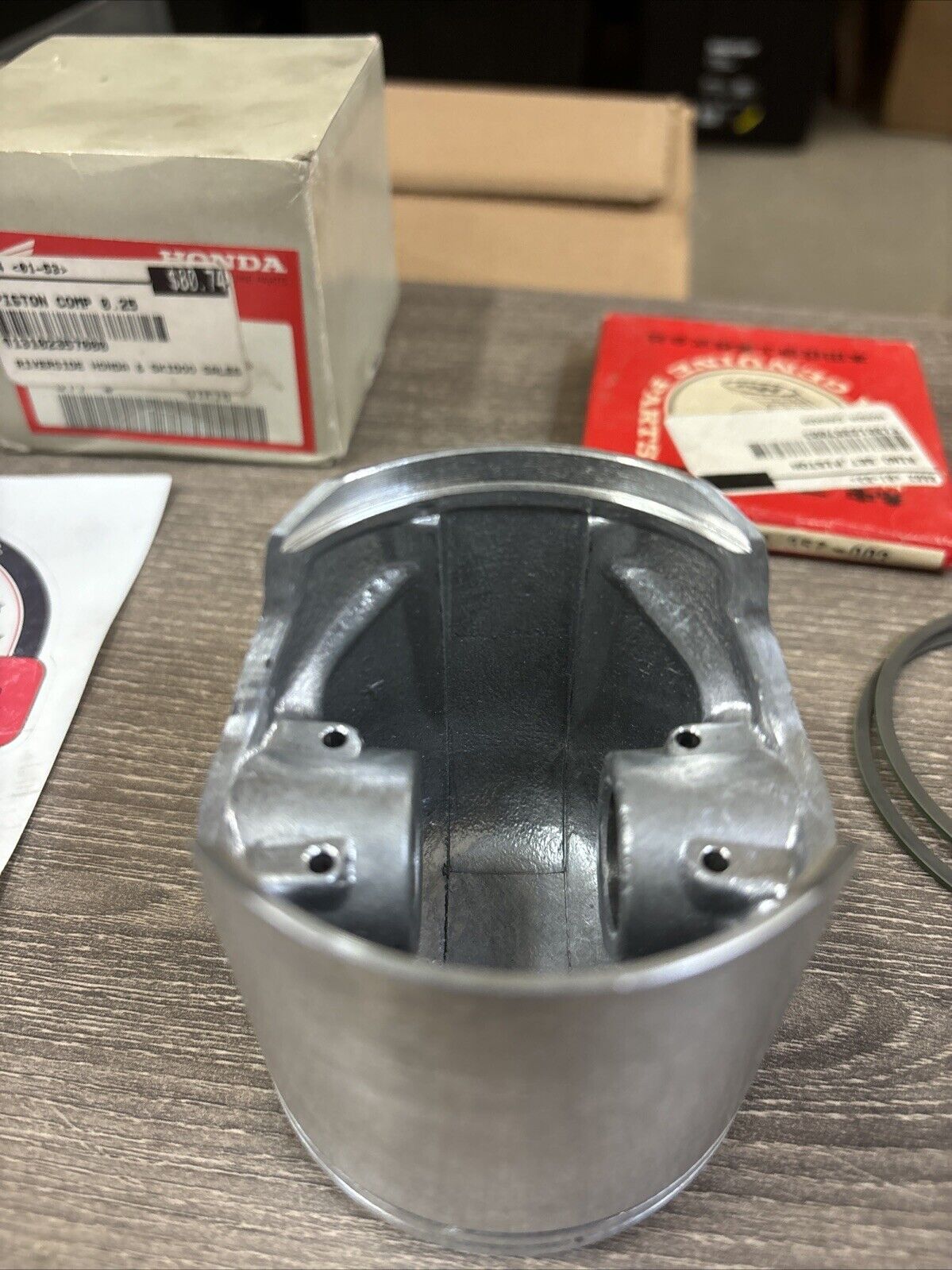 NOS Honda 1973 CR250M PISTON & RING O/S 0.25 13102-357-000 13012-357-003 H136