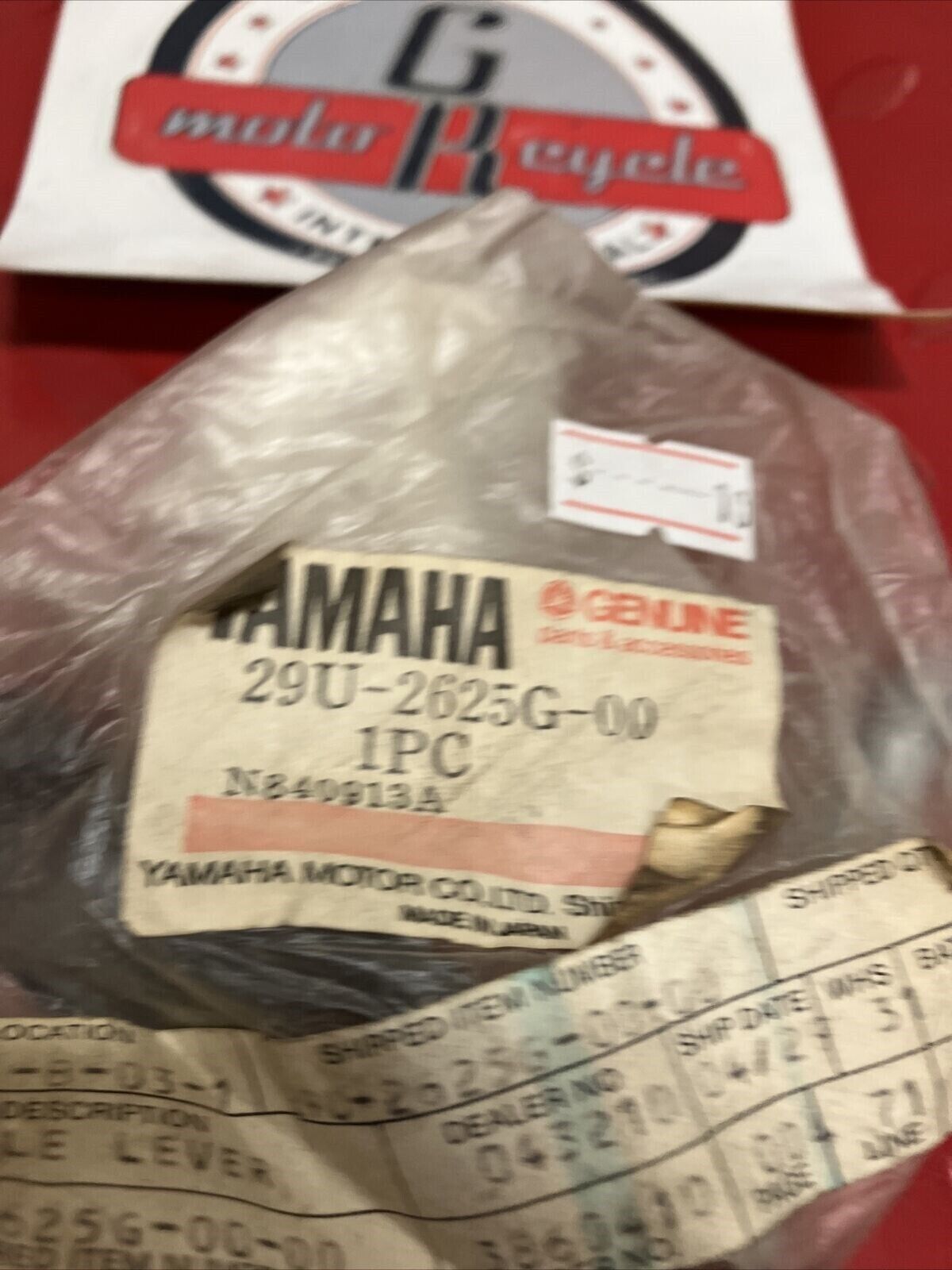 NOS YAMAHA THROTTLE THUMB LEVER 29U-2625G-00-00 Y64