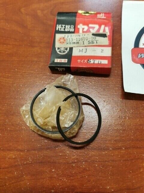 NOS Yamaha PISTON RING SET 113-11610-00 SUB 113-11610-01-00 288-11610-00-00 Y116