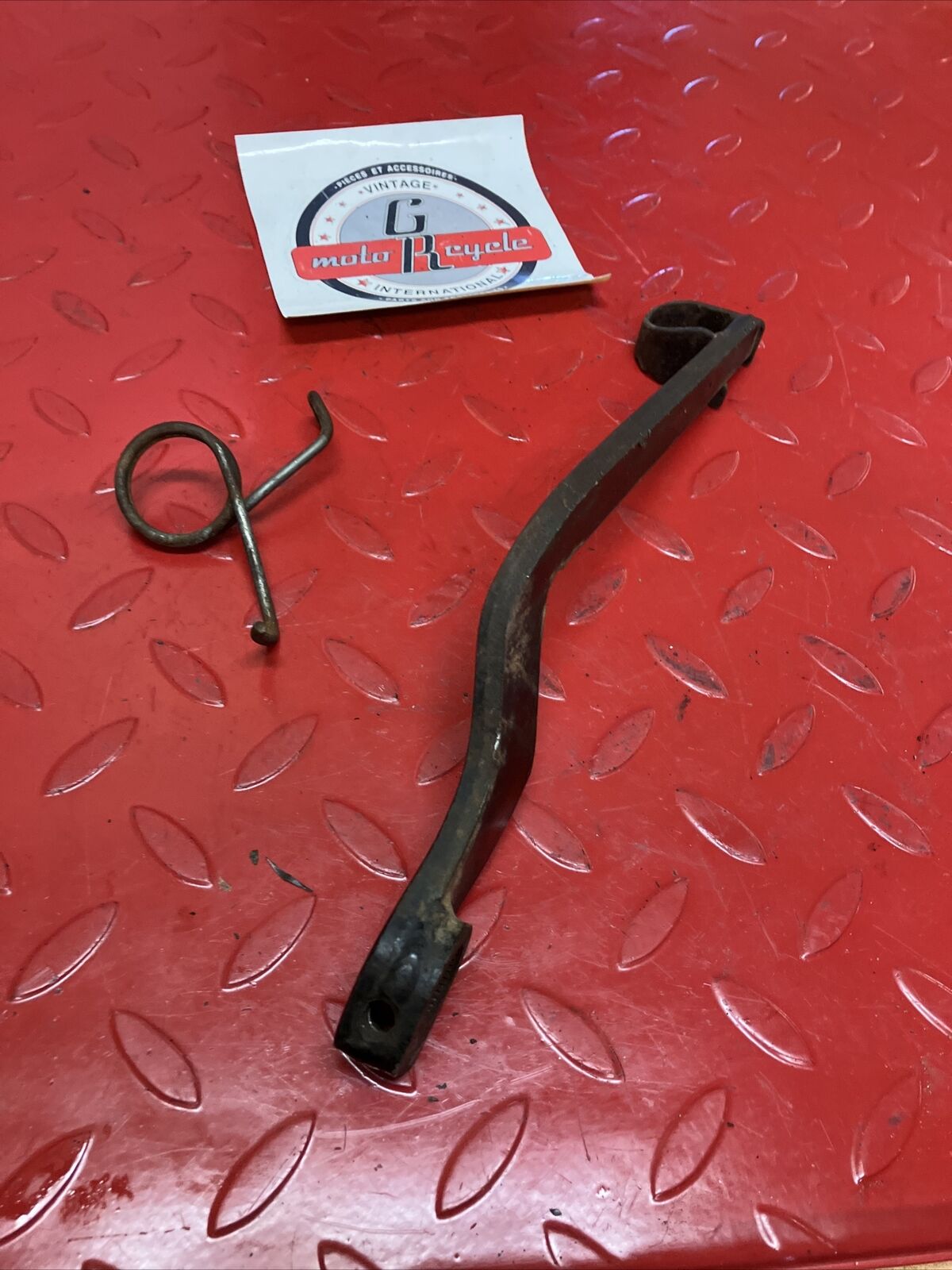 Honda XL175 1975 rear brake pedal lever arm spring 1974 1973