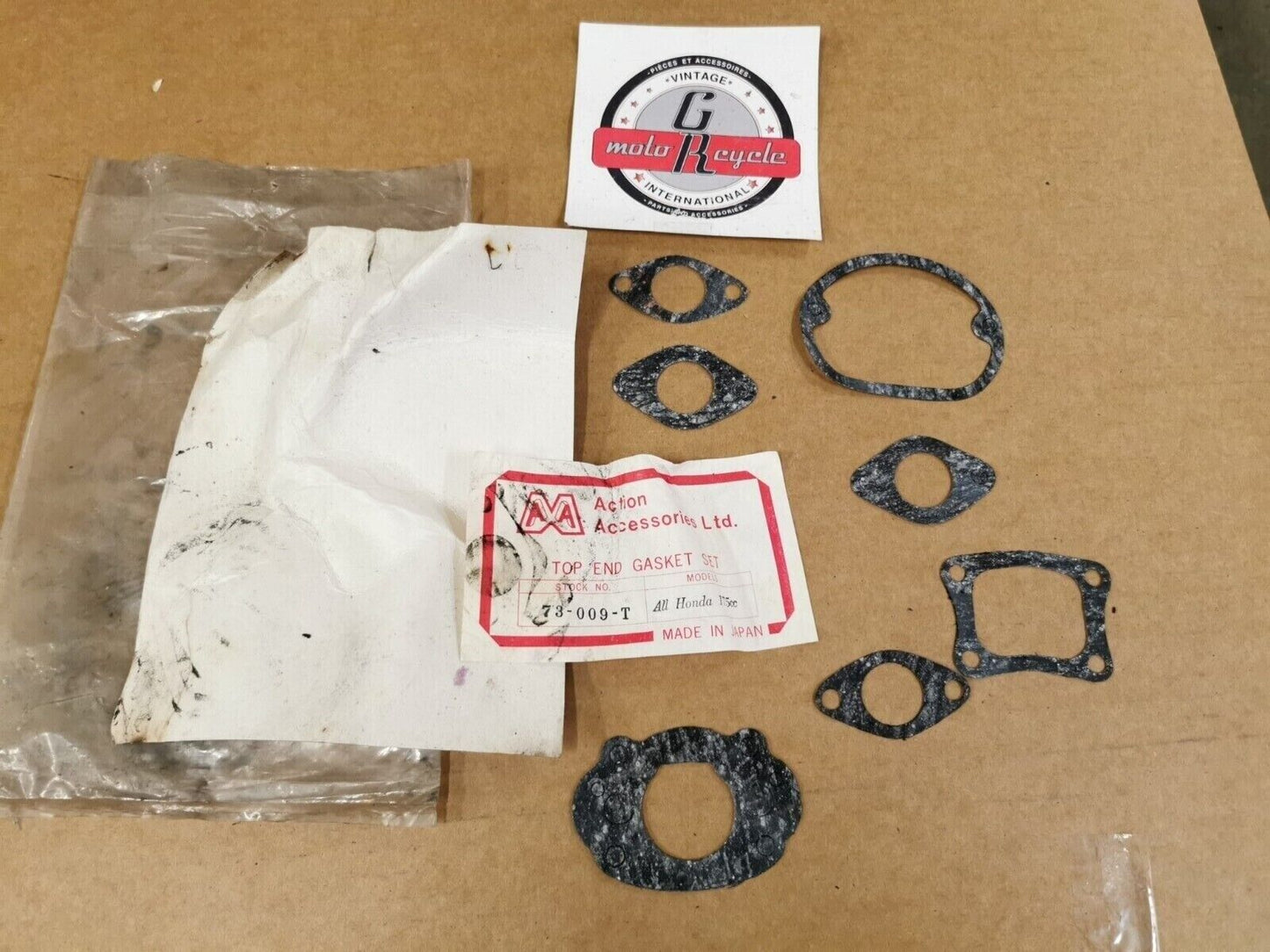 NOS MA  ALL HONDA 175CC TOP END GASKET KIT INCOMPLETE SET 73-009-T J49