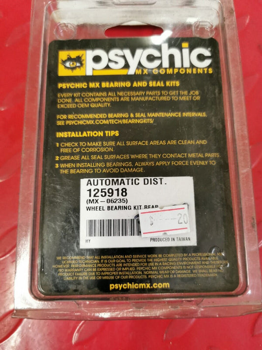 NOS PSYCHIC WR250F WR426F YZ125 YZ250  WHEEL BEARING KIT REAR   MX-06235 J13