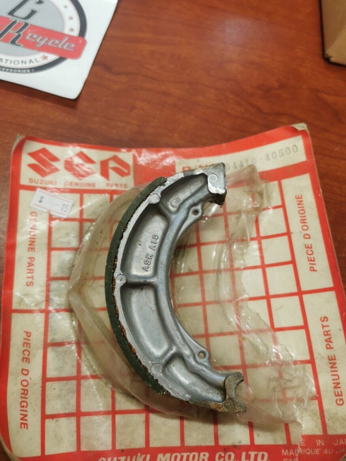 NOS Suzuki PE175 BRAKE SHOE 54410-40500 SUB. 54400-40840 S21