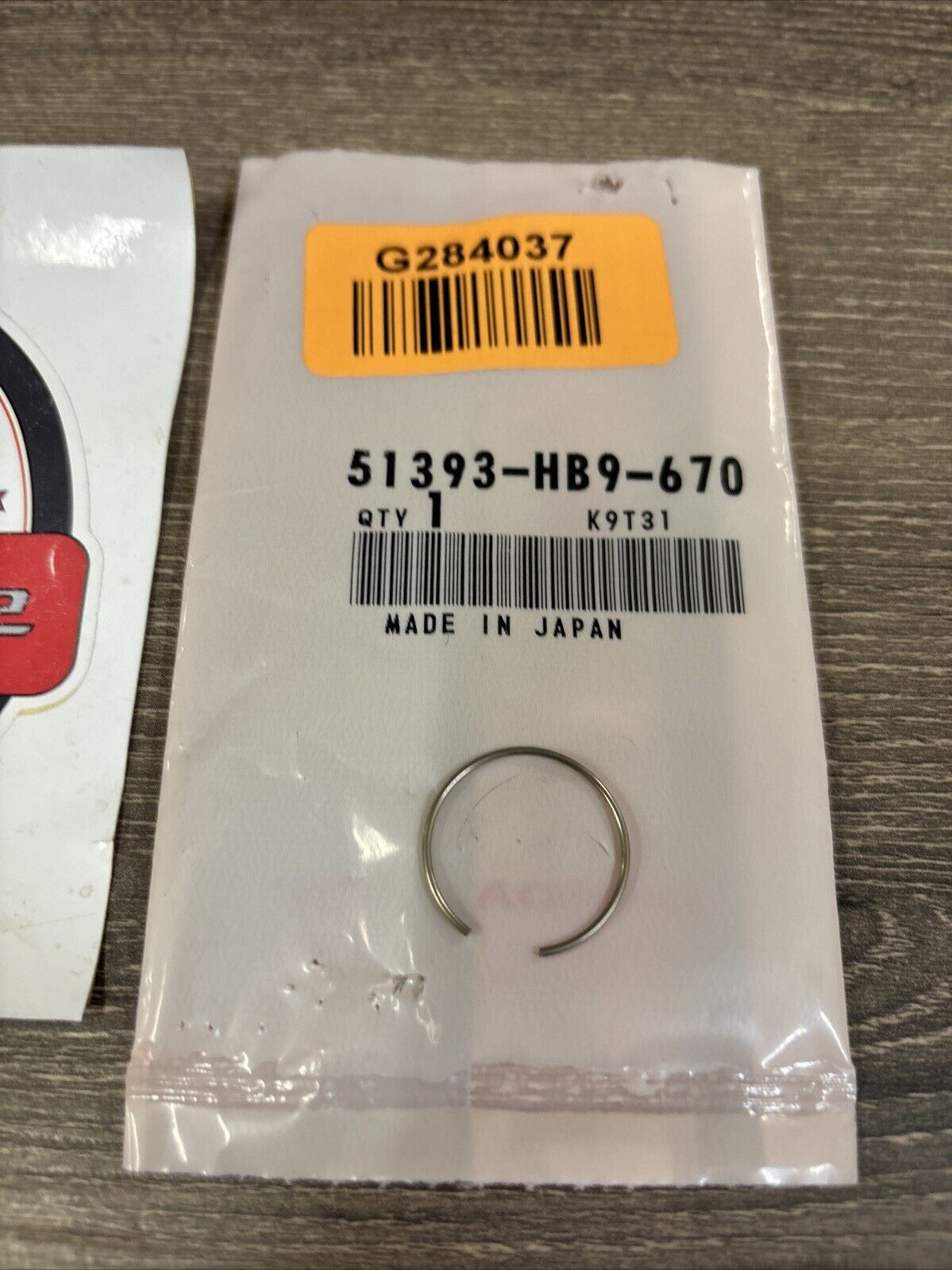 NOS Honda FL400R TRX250 TRX300EX TRX400EX TRX680 STOPPER RING 51393-HB9-670 H159