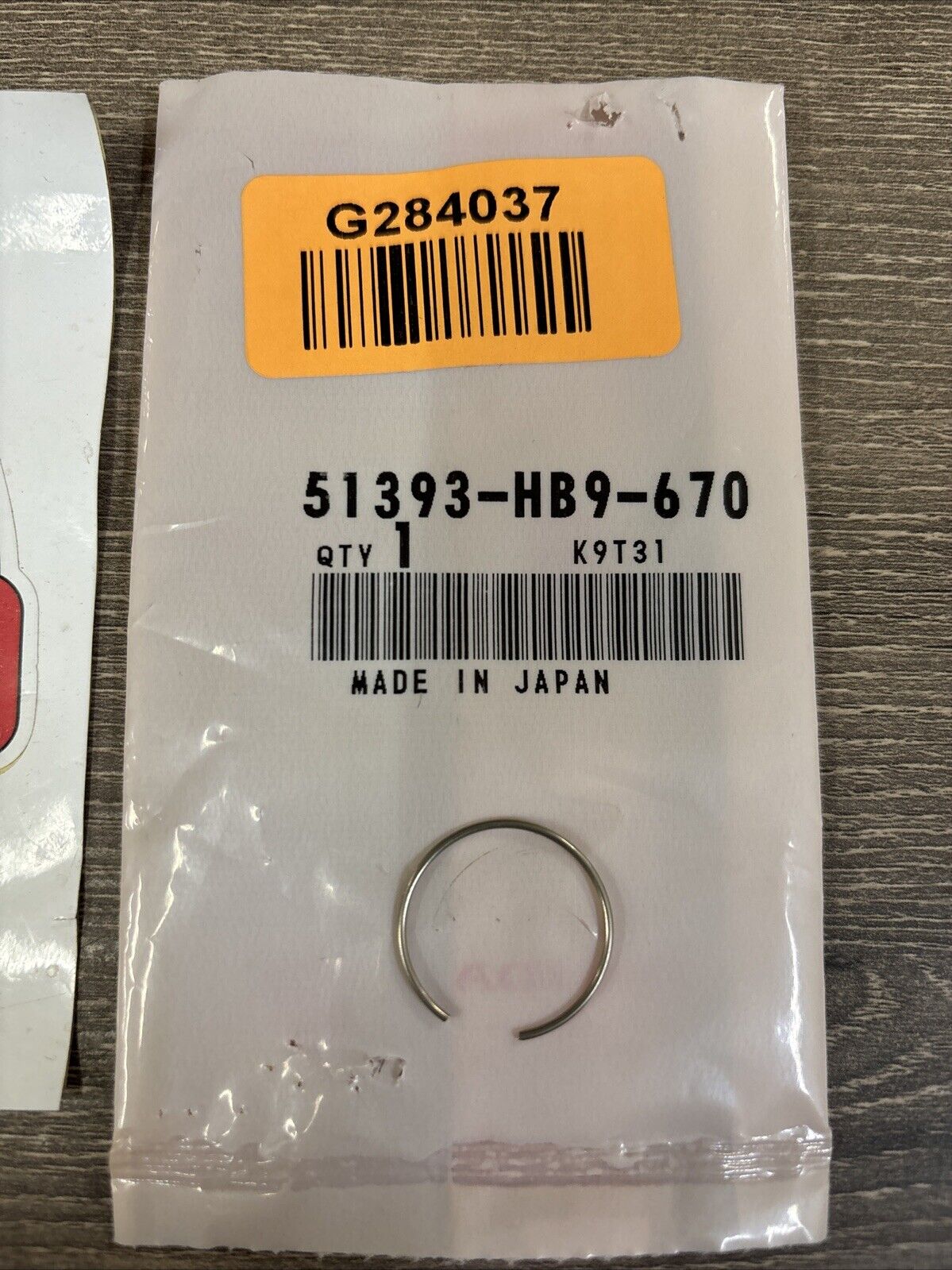 NOS Honda FL400R TRX250 TRX300EX TRX400EX TRX680 STOPPER RING 51393-HB9-670 H159