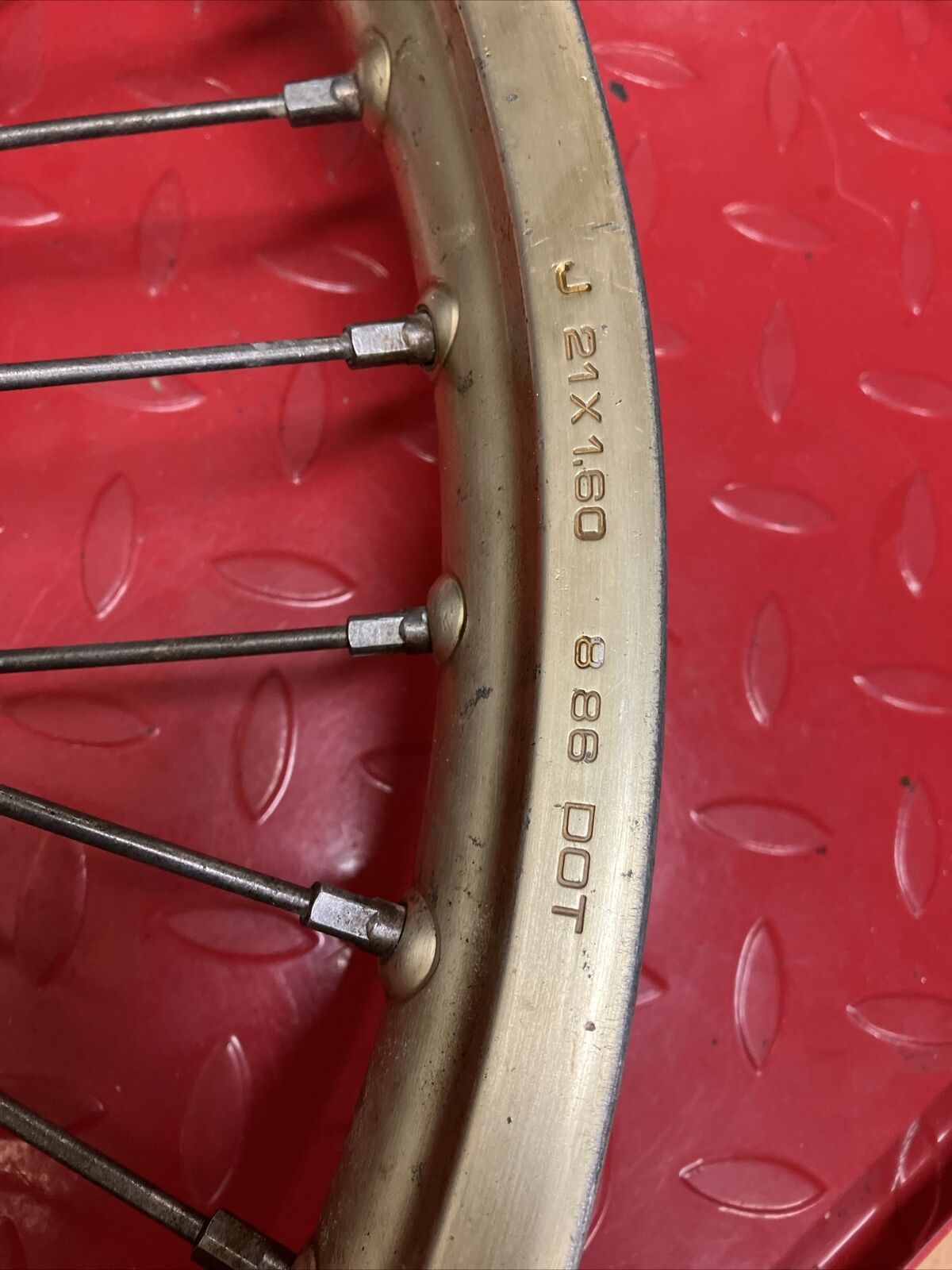 Honda CR125R 1987 Front wheel hub rim CR250R CR500R 1986