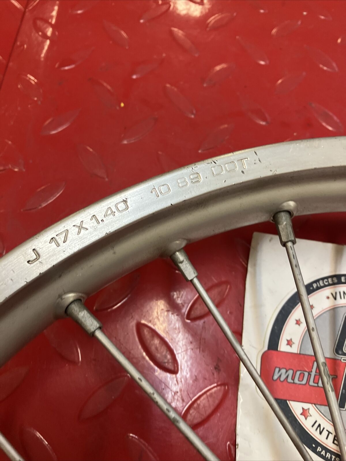 Honda CR80R 1990 front wheel hub rim 1986 1987 1988 1989 1991